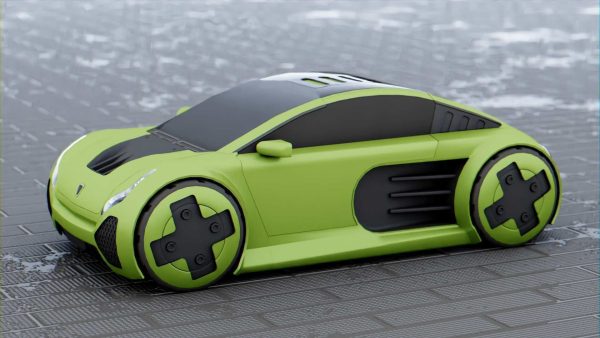 CONCEPT ELECTRIC VEHICLE RIGGED