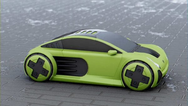 CONCEPT ELECTRIC VEHICLE RIGGED