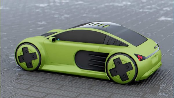 CONCEPT ELECTRIC VEHICLE RIGGED