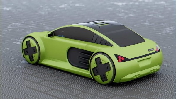 CONCEPT ELECTRIC VEHICLE RIGGED