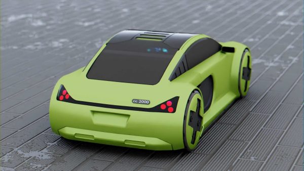CONCEPT ELECTRIC VEHICLE RIGGED