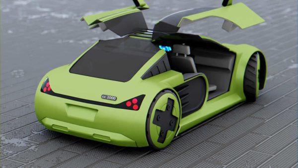 CONCEPT ELECTRIC VEHICLE RIGGED