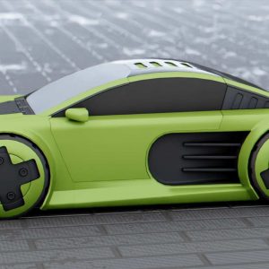 CONCEPT ELECTRIC VEHICLE RIGGED