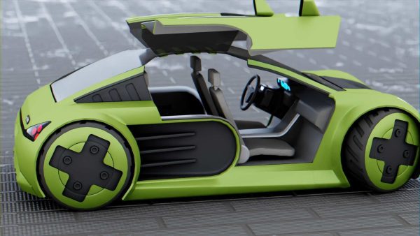 CONCEPT ELECTRIC VEHICLE RIGGED