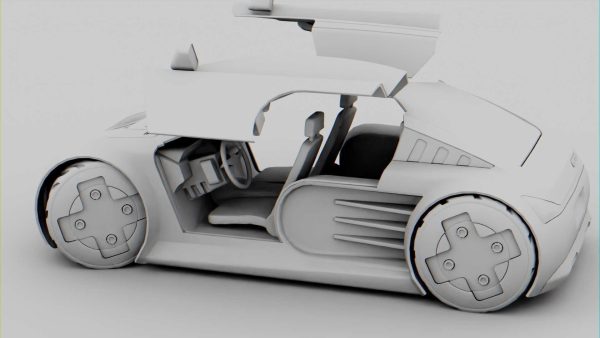 CONCEPT ELECTRIC VEHICLE RIGGED