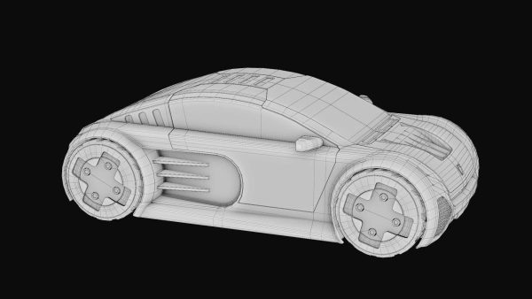 CONCEPT ELECTRIC VEHICLE RIGGED