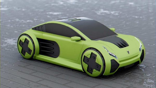 CONCEPT ELECTRIC VEHICLE RIGGED