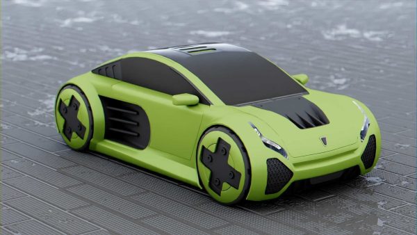 CONCEPT ELECTRIC VEHICLE RIGGED