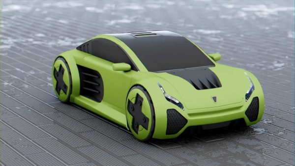 CONCEPT ELECTRIC VEHICLE RIGGED