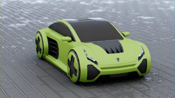 CONCEPT ELECTRIC VEHICLE RIGGED