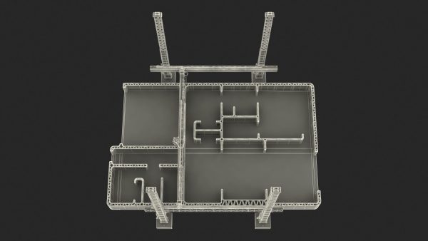 Construction 3D Printer at Work on Building Site