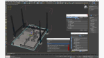 Construction 3D Printer at Work on Building Site