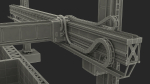 Construction 3D Printer at Work on Building Site