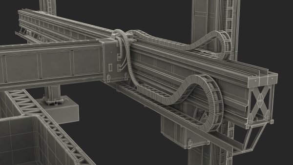 Construction 3D Printer at Work on Building Site