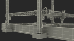 Construction 3D Printer at Work on Building Site