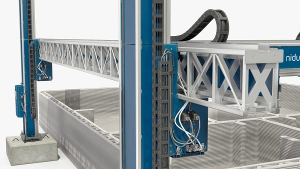 Construction 3D Printer at Work on Building Site