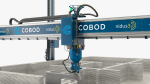 Construction 3D Printer at Work on Building Site