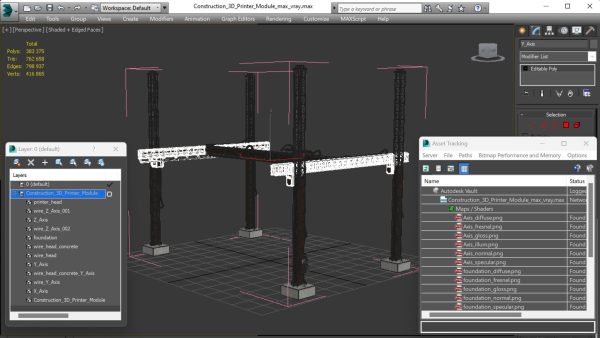 Construction 3D Printer Module