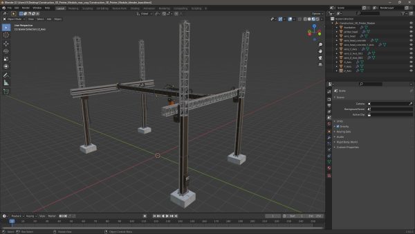 Construction 3D Printer Module