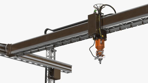 Construction 3D Printer Module Rigged