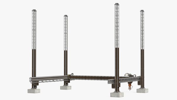Construction 3D Printer Module Rigged