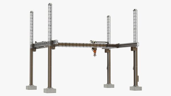 Construction 3D Printer Module Rigged
