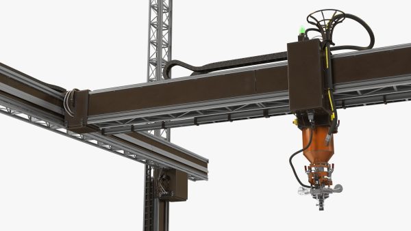 Construction 3D Printer Module Rigged