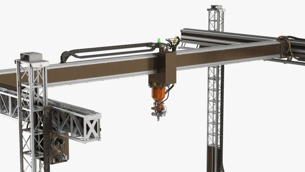 Construction 3D Printer Module Rigged