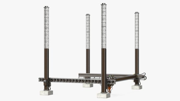 Construction 3D Printer Module Rigged