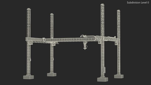 Construction 3D Printer Module Rigged