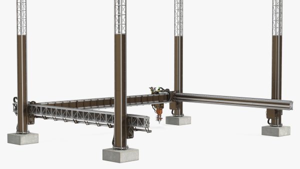 Construction 3D Printer Module Rigged