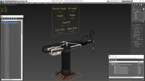 Construction 3D Printer Rigged