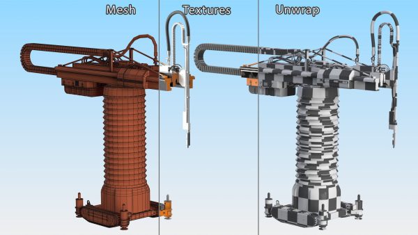Construction 3D Printer Rigged