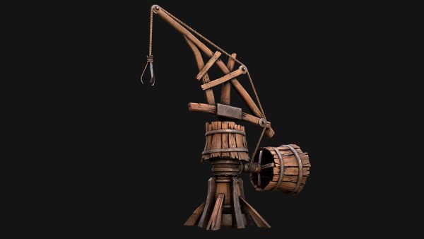 Construction Crane Medieval Quarry