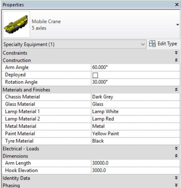Construction Heavy Equipment Pack - Revit Family Collection