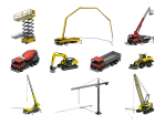 Construction Heavy Equipment Pack - Revit Family Collection