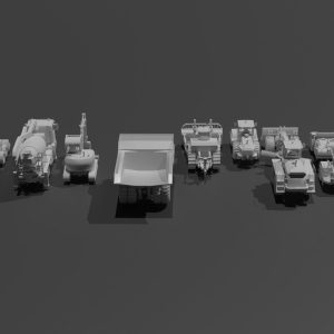 Construction Vehicles Pack
