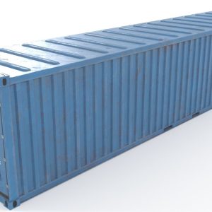 Container 40ft low poly PBR