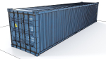 Container 40ft low poly PBR
