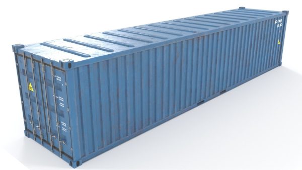 Container 40ft low poly PBR