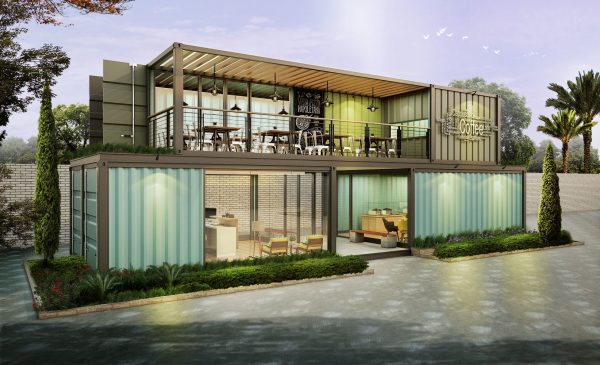 Container Cafe and Office - Not Include OBJ Files