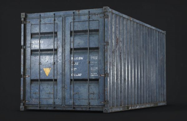 Container Low Poly shipping