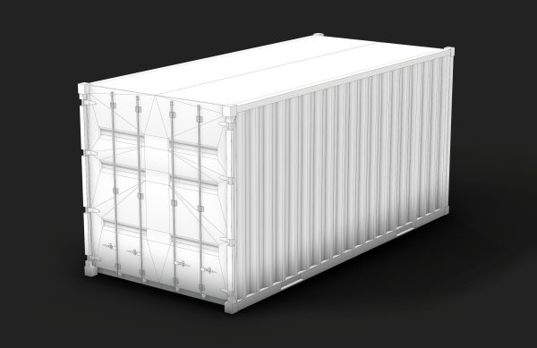 Container Low Poly shipping