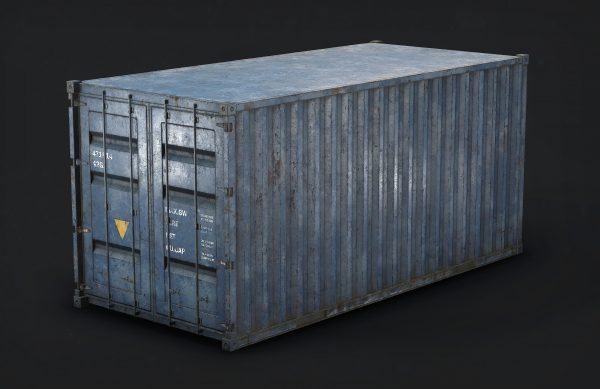 Container Low Poly shipping