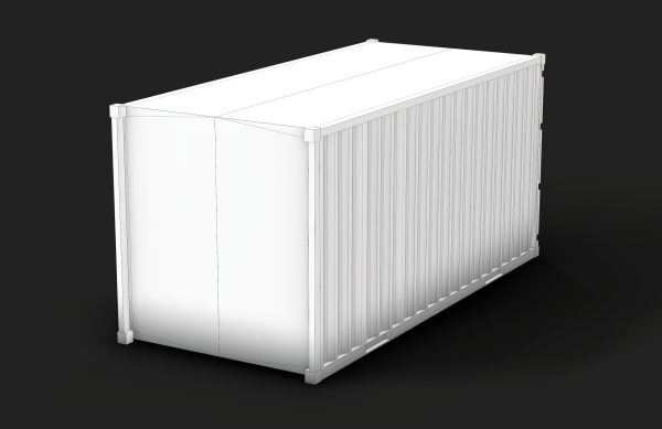 Container Low Poly shipping