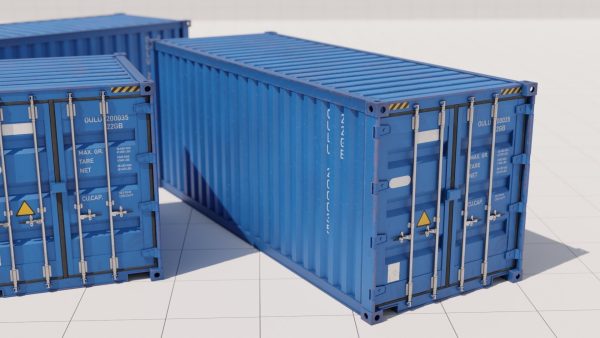 Containers - 5 sizes - Blue