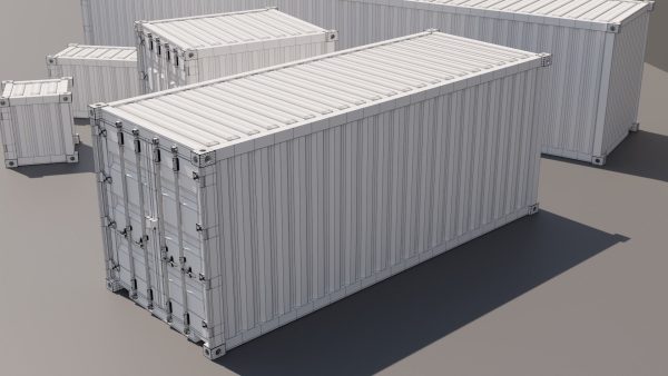 Containers - 5 sizes - Blue