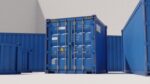 Containers - 5 sizes - Blue