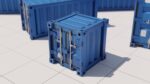 Containers - 5 sizes - Blue