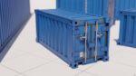 Containers - 5 sizes - Blue
